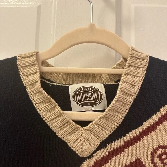 BAPE A Bathing Ape Varsity Sweater XS